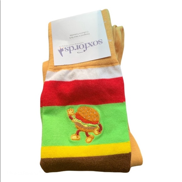 NWT Soxfords Men’s Socks “Golden Arches” SZ 8-12 - Picture 2 of 7